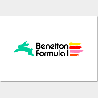 Benetton F1 Team Shield 80's Model 3 Posters and Art